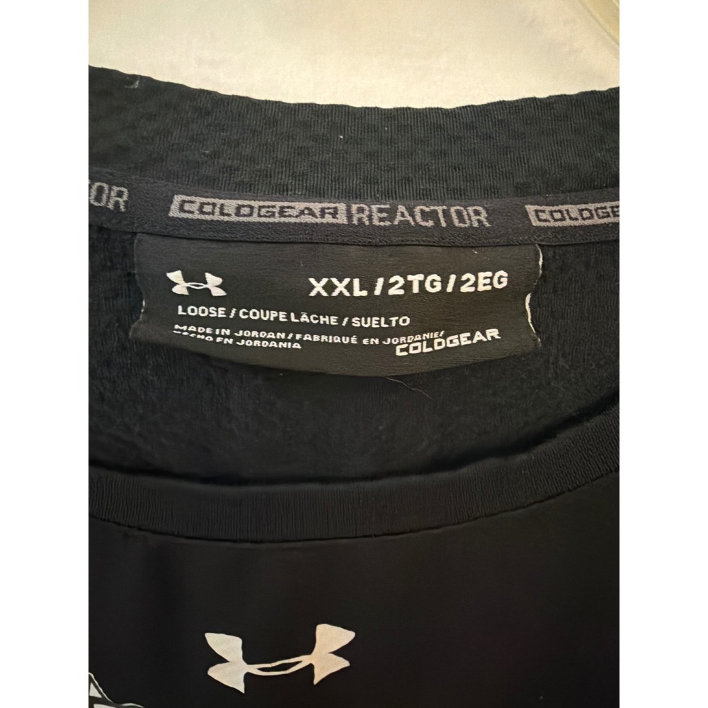 Under Armour Utah Utes ColdGear Reactor Long Sleeve Shirt Mens XXL Black - Picture 5 of 5